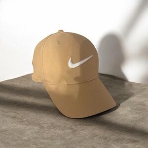 Nike Beige Cap with White Logo